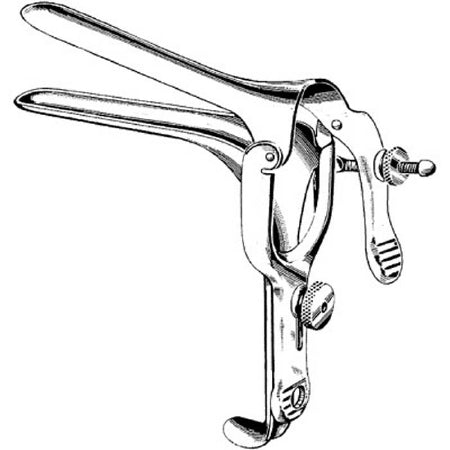Sklar Merit Vaginal Speculum Pederson NonSterile Office Grade Stainless Steel X-Long Double Blade Duckbill Reusable Without Light Source Capability - 98-366