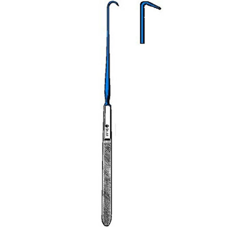 Sklar Sklar Blue Iris Hook Emmett 9 Inch Coated Stainless Steel NonSterile Reusable - 91-5252