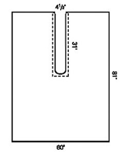 O&M Halyard Inc Surgical Drape Large Impervious Split Drape 60 W X 81 L Inch Sterile - 89333