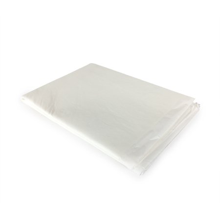 Absorbent Specialty Products - Mortuary Sheet Flat Sheet 24 X 72 Inch White Liquid Lock Material / Plastic Disposable - MBS2572-5