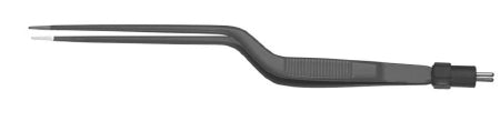 Miltex Padgett Bipolar Forceps Cushing 7-1/2 Inch Surgical Grade Coated Stainless Steel NonSterile NonLocking Bayonet Handle Straight 1.0 mm Smooth Tips - PM-9445