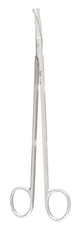 Miltex - Dissecting Scissors Strully 8 Inch Length OR Grade German Stainless Steel NonSterile Finger Ring Handle Slightly Curved Blade - 5-262