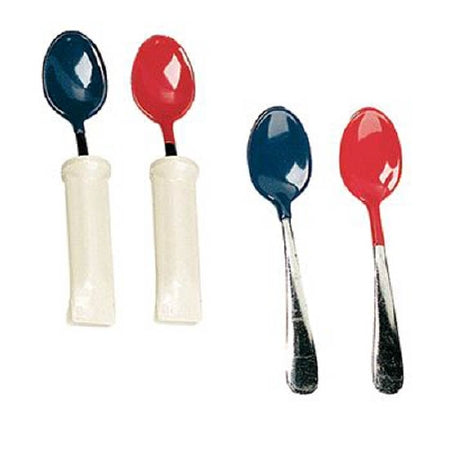 Patterson Medical Supply Pediatric Spoon Built-up Handle Red Plastisol Coated - 124007