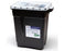 Recykleen - RCRA Waste Container 18-1/2 H X 17-3/4 W X 11-3/4 D Inch 9 Gallon Black Base / Translucent Top Vertical Entry Gasketed Sliding Lid - 305069