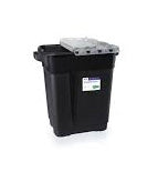 Becton Dickinson Sharps Container 23-1/2 L X 20 W X 14-3/4 H Inch 17 Gallon Black Base / Grey Lid Hinged Lid - 305071