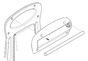 Midmark - Chair Paper Roll Holder For 647 Barrier-free Power Podiatry Procedures Chair - 9A423001
