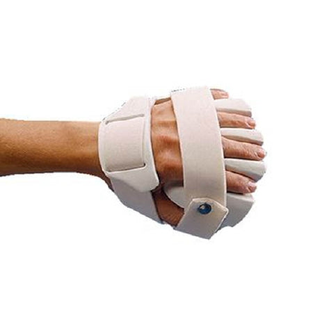 Patterson Medical Supply Rolyan Hand Splint Anti-Spasticity Ball Splint Polyform Thermoplastic Right Hand White Small - A4194