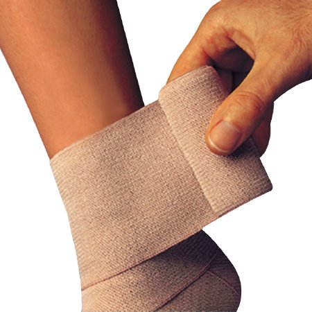 Comprilan - Compression Bandage 4-7/10 Inch X 5-1/2 Yard Standard Compression Clip Detached Closure Tan NonSterile - Bsn Medical - 01029000