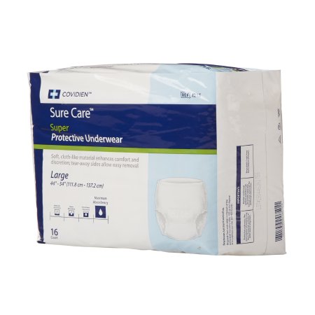 Cardinal Sure Care Adult Absorbent Underwear Pull On Large Disposable Heavy Absorbency - 1615-