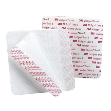 3M Medipore Dress-It - Dressing Retention Tape with Liner Pre-Cut Pad Soft Cloth 3-7/8 X 4-5/8 Inch White NonSterile - 2954