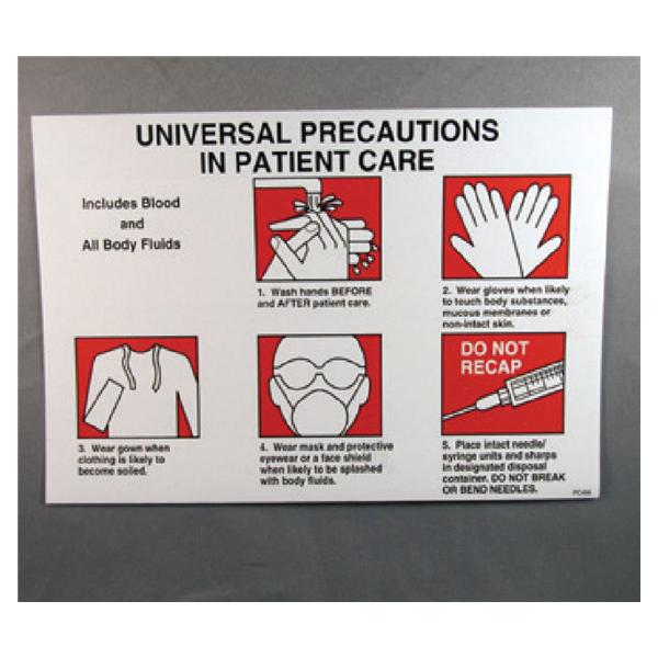 HPTC Label Informational Universal Precaution 5/Pk - UPL