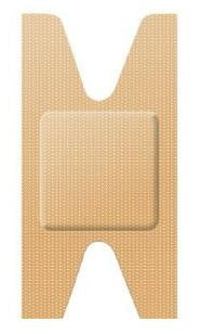 American White Cross - Adhesive Strip 1-1/2 X 3 Inch Fabric Knuckle Tan Sterile - NVJED