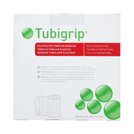 Tubigrip - Elastic Tubular Support Bandage 3-1/2 Inch X 1 Yard Large Ankle / Medium Knee / Small Thigh Standard Compression Pull On Natural Size E NonSterile - 1528