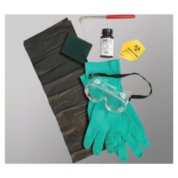 HPTC Kit Spill 350Gm With Goggles/Nitrile Gloves/Scooper/Bags/Biohazard Labels Ea - MESK