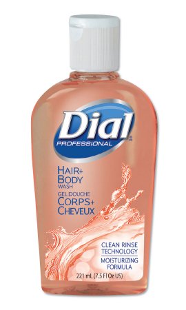Lagasse Dial Shampoo and Body Wash 7.5 oz. Squeeze Bottle Peach Scent - DIA04014