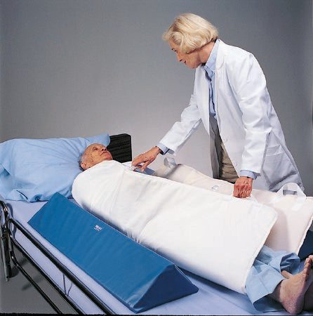 Skil-Care - Positioner Wedge 8 W X 17 D X 8 H Inch Foam Hook and Loop Strap Fastening - 555025
