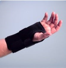 Darco International Deluxe Wrist Support Palmar Stay Foam Right Hand Black Large - 451-4010-50R