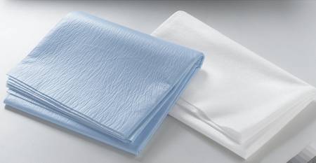 Medline - Stretcher Sheet Fitted Sheet 32 X 72 Inch Blue Spunbond Polypropylene Disposable - NON34000