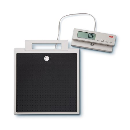 seca 869 - Floor Scale Digital LCD Display 550 lbs. Capacity Black AC Adapter / Battery Operated - 8691321004