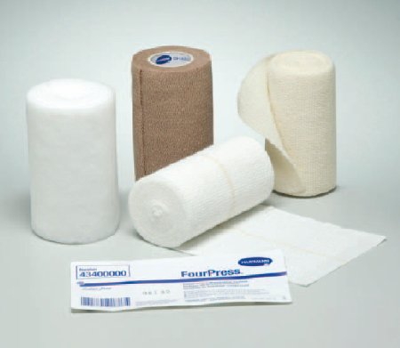 FourPress - 4 Layer Compression Bandage System Multiple Sizes 35 to 40 mmHg Self-adherent / Tape Closure Tan NonSterile - 43400000