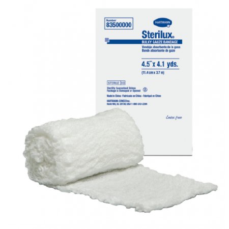 Sterilux Bulky - Fluff Bandage Roll Cotton 6-Ply 4-1/2 Inch X 4-1/10 Yard Roll Shape Sterile - Hartmann - 83500000