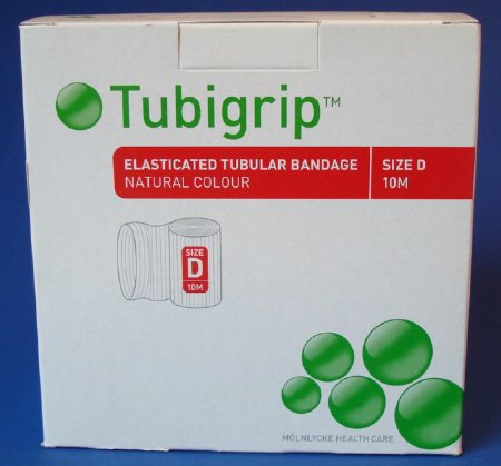 Molnlycke Tubigrip Tubular Support Bandage 11 Yard Standard Compression Pull On Beige Size G NonSterile - 1453