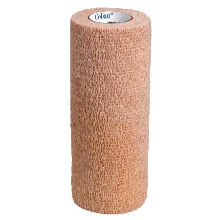 3M Coban - Cohesive Bandage 6 Inch X 5 Yard Standard Compression Self-adherent Closure Tan NonSterile - 1586