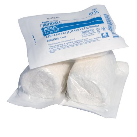 Cardinal Kerlix Fluff Bandage Roll Gauze 6-Ply 4-1/2 Inch X 3-1/10 Yard Roll Shape Sterile - 6716