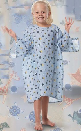All Stars - Patient Exam Gown Large Kid Design (Frog-E Green) Reusable - 5506-L