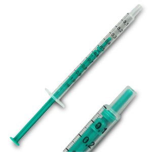 Acuderm Injekt General Purpose Syringe 1 mL Individual Pack Luer Slip Tip Without Safety - BB 9166017V
