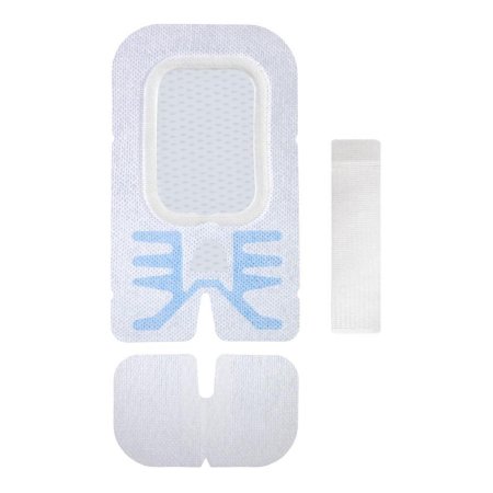 Sorbaview SHIELD - Integrated Securement Dressing Fabric / Film 3-3/4 X 6-1/4 Inch Sterile - Medline - SV37UDT