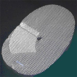 Covidien Parietex ProGrip Precut Self - Fixating Hernia Repair Mesh Partially Absorbable Knitted Polyester Monofilament / Polylactic Acid (PLA) 3 X 4-7/10 Inch Right, Precut with Flap Style - TEM1208GR