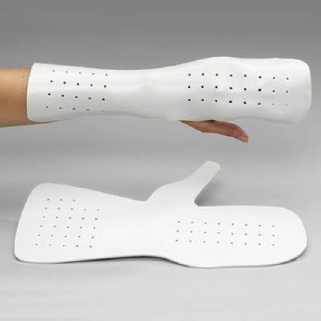 Patterson Medical Supply Rolyan Dorsal Blocking Splint Polyflex White Medium - A3532