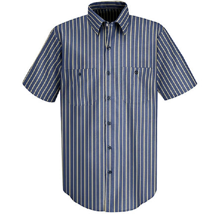 Standard Textile - Shirt X-Large Navy / Khaki Short Sleeve Male - 83003189