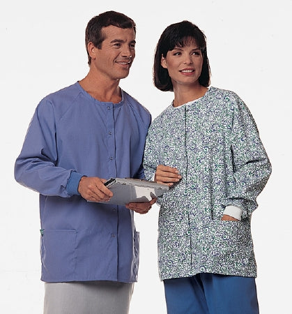 Hospitex / Encompass Group A-1 Warm-Up Jacket Imperial Purple 3X-Large Long Sleeves Hip Length - 46859-IP3X
