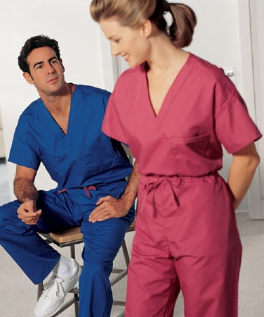 A-1 - Scrub Shirt Medium Jade Green 1 Pocket Short Set-In Sleeve Unisex - 46885-135