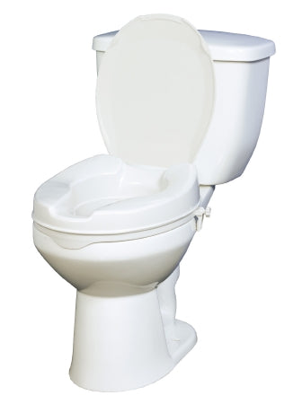 Drive Medical Drive Raised Toilet Seat drive 2 Inch Height White 400 lbs. Weight Capacity - 12062