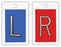 Wolf X-Ray - Identifier Markers 1 Inch Blue / Red Left / Right 1 Set - 50171