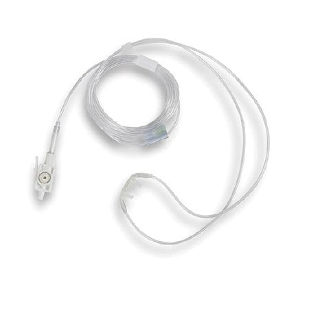 LoFlo ETCO2 Sidestream - ETCO2 Nasal Sampling Cannula without O2 Delivery Without Oxygen Delivery Adult Curved Prong / NonFlared Tip - 8000-0351