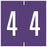 Tabbies Pre-Printed Label Chart Tab 4 | 4 Purple 1-7/8 Inch - 94904