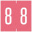 Tabbies Pre-Printed Label Chart Tab 8 | 8 Pink 1-7/8 Inch - 94908