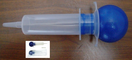 Amsino International AMSure Irrigation Bulb Syringe 60 mL Disposable Sterile Poly Pouch Plastic - AS011