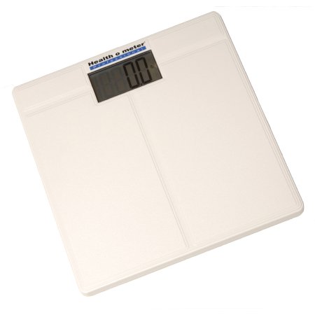 Health O Meter - Floor Scale Digital LCD Display 397 lbs. / 180 kg Capacity White Battery Operated - 800KLS