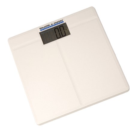 Health O Meter - Floor Scale Digital LCD Display 397 lbs. / 180 kg Capacity White Battery Operated - 800KL