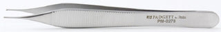 Padgett - Dissecting Forceps Adson 4-3/4 Inch Length Surgical Grade Stainless Steel NonSterile NonLocking Lightweight Thumb Handle Straight Smooth Tips with Fine 1 X 2 Teeth - PM-0278