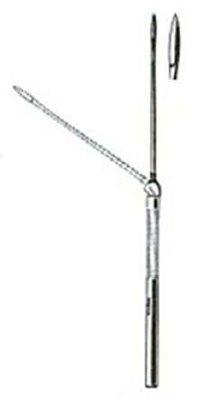 Miltex - Ear Knife Sexton Stainless Steel 7-1/2 Inch Length Swivel Handle NonSterile Reusable - 19-520