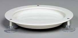 Alimed Inner Lip Plate with Suction Cups Sandstone Reusable Plastic 9 Inch Diameter - 80520