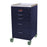 Mini-Line - Treatment Cart Steel 18 X 33.75 X 18 Inch Navy Blue 15 X 16.75 Inch, Three 3 Inch, One 6 Inch, One 9 Inch Drawers - 3145K