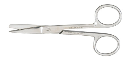 Miltex Vantage Operating Scissors 4-1/2 Inch Length Office Grade Stainless Steel Finger Ring Handle Straight Blade Sharp/Blunt - V95-12