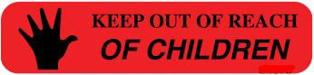 Precision Dynamics Barkley Pre-Printed Label Auxiliary Label Keep Out Of Reach Of Children - 1-19G